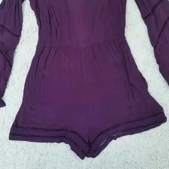 Kendall & Kylie Maroon Boho Romper Small - Picture 5 of 8